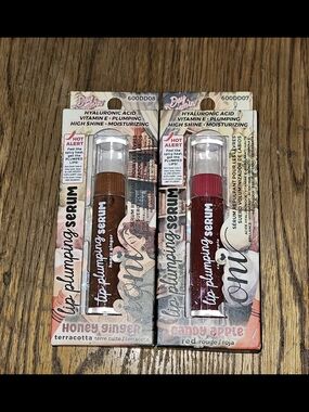 Lip Plumping Serum Duo — Honey Ginger & Candy Apple 0.22fl Oz BNIB